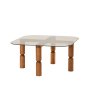 HANAH HOME Sto za dnevnu sobu Kei Walnut Bronze - slika 1