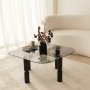 HANAH HOME Sto za dnevnu sobu Kei Anthracite Fume - slika 5