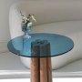 HANAH HOME Sto za dnevnu sobu Thales Walnut Blue - slika 4