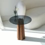 HANAH HOME Sto za dnevnu sobu Thales Walnut Dark Grey - slika 3