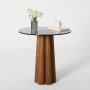 HANAH HOME Sto za dnevnu sobu Thales Walnut Dark Grey - slika 5