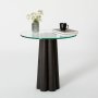 HANAH HOME Sto za dnevnu sobu Thales Black Transparent - slika 5