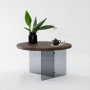 HANAH HOME Sto za dnevnu sobu Serenity Walnut Dark Grey - slika 3