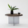 HANAH HOME Sto za dnevnu sobu Serenity Walnut Dark Grey - slika 4