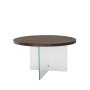 HANAH HOME Sto za dnevnu sobu Serenity Transparent Walnut - slika 1