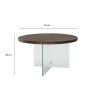 HANAH HOME Sto za dnevnu sobu Serenity Transparent Walnut - slika 5