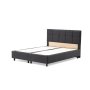 HANAH HOME Bračni krevet Vitalia 140 x 200 Anthracite - slika 1