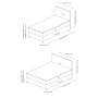 HANAH HOME Bračni krevet Orina 140 x 200 Brown - slika 4