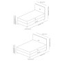 HANAH HOME Bračni krevet Safir 160 x 200 Brown - slika 4