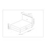HANAH HOME Bračni krevet Sonata Set 140 x 200 v2 Beige - slika 5