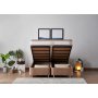 HANAH HOME Bračni krevet Latte Light Brown (140 x 190) - slika 3
