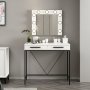 HANAH HOME Sto za šminkanje Sane Mirror3 White - slika 2