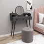 HANAH HOME Sto za šminkanje Elegans Anthracite - slika 1