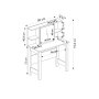 HANAH HOME Sto za šminkanje Julia Walnut Anthracite - slika 5