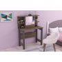 HANAH HOME Sto za šminkanje Julia Walnut Anthracite - slika 1