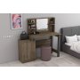 HANAH HOME Sto za šminkanje Jeni Walnut Anthracite - slika 2