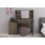 HANAH HOME Sto za šminkanje Jeni Walnut Anthracite - slika 1