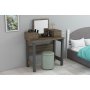 HANAH HOME Sto za šminkanje Lora Walnut Anthracite - slika 1