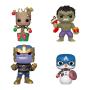FUNKO Marvel: Holiday Bobble Head Hulk / Groot / Cap Snowman / Thanos 4PK - slika 2