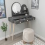 HANAH HOME Sto za šminkanje Ruges Anthracite - slika 2