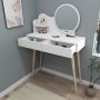 HANAH HOME Sto za šminkanje Gutty White - slika 2