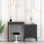HANAH HOME Sto za šminkanje Lizbon 550 Walnut Anthracite - slika 1