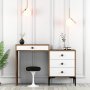HANAH HOME Sto za šminkanje Lizbon 551 Walnut White - slika 1