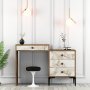 HANAH HOME Sto za šminkanje Lizbon 552 Walnut White - slika 1