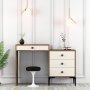 HANAH HOME Sto za šminkanje Lizbon 554 Walnut Cream - slika 1