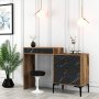 HANAH HOME Sto za šminkanje Lizbon 555 Walnut Black - slika 2