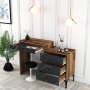 HANAH HOME Sto za šminkanje Lizbon 555 Walnut Black - slika 3