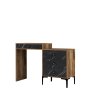 HANAH HOME Sto za šminkanje Lizbon 555 Walnut Black - slika 4