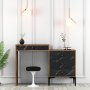 HANAH HOME Sto za šminkanje Lizbon 555 Walnut Black - slika 1