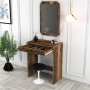 HANAH HOME Sto za šminkanje Lizbon Mirror Walnut - slika 3