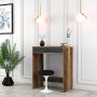 HANAH HOME Sto za šminkanje Lizbon Walnut Anthracite - slika 2