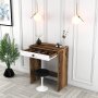 HANAH HOME Sto za šminkanje Lizbon Walnut White - slika 3