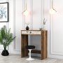 HANAH HOME Sto za šminkanje Lizbon Walnut White Marble - slika 2