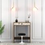 HANAH HOME Sto za šminkanje Lizbon Walnut White Marble - slika 1