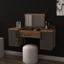 HANAH HOME Sto za šminkanje Mercan Light Walnut Anthracite - slika 2