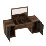 HANAH HOME Sto za šminkanje Mercan Light Walnut Anthracite - slika 4