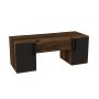 HANAH HOME Sto za šminkanje Mercan Light Walnut Anthracite - slika 5
