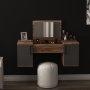HANAH HOME Sto za šminkanje Mercan Light Walnut Anthracite - slika 1