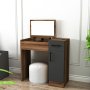 HANAH HOME Sto za šminkanje Inci Light Walnut Anthracite - slika 1