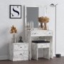 HANAH HOME Sto za šminkanje Nice Carrara Marble - slika 2