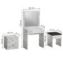 HANAH HOME Sto za šminkanje Nice Carrara Marble - slika 5
