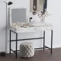 HANAH HOME Sto za šminkanje Linda Carrara Marble - slika 2