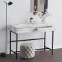 HANAH HOME Sto za šminkanje Linda Carrara Marble - slika 3