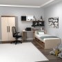 HANAH HOME Dečija soba Akser Group Light Walnut Beige - slika 2
