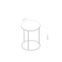 HANAH HOME Pomoćni stočić Alya Tekli Black Glass - slika 4