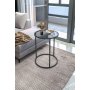 HANAH HOME Pomoćni stočić Alya Tekli Black Glass - slika 1
